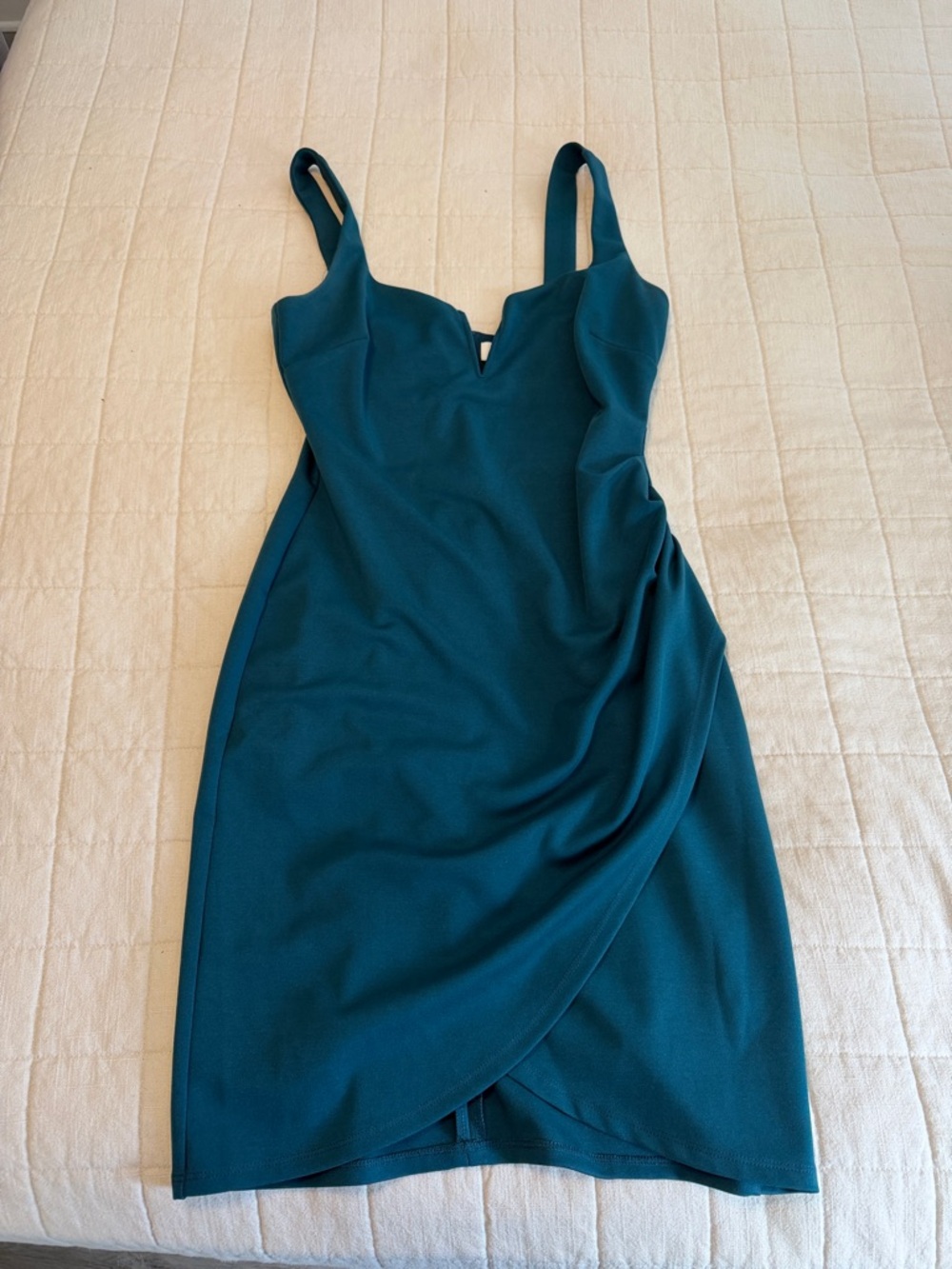 Astr Teal Midi Dress